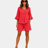 Auberte | Blouse et court Ensemble