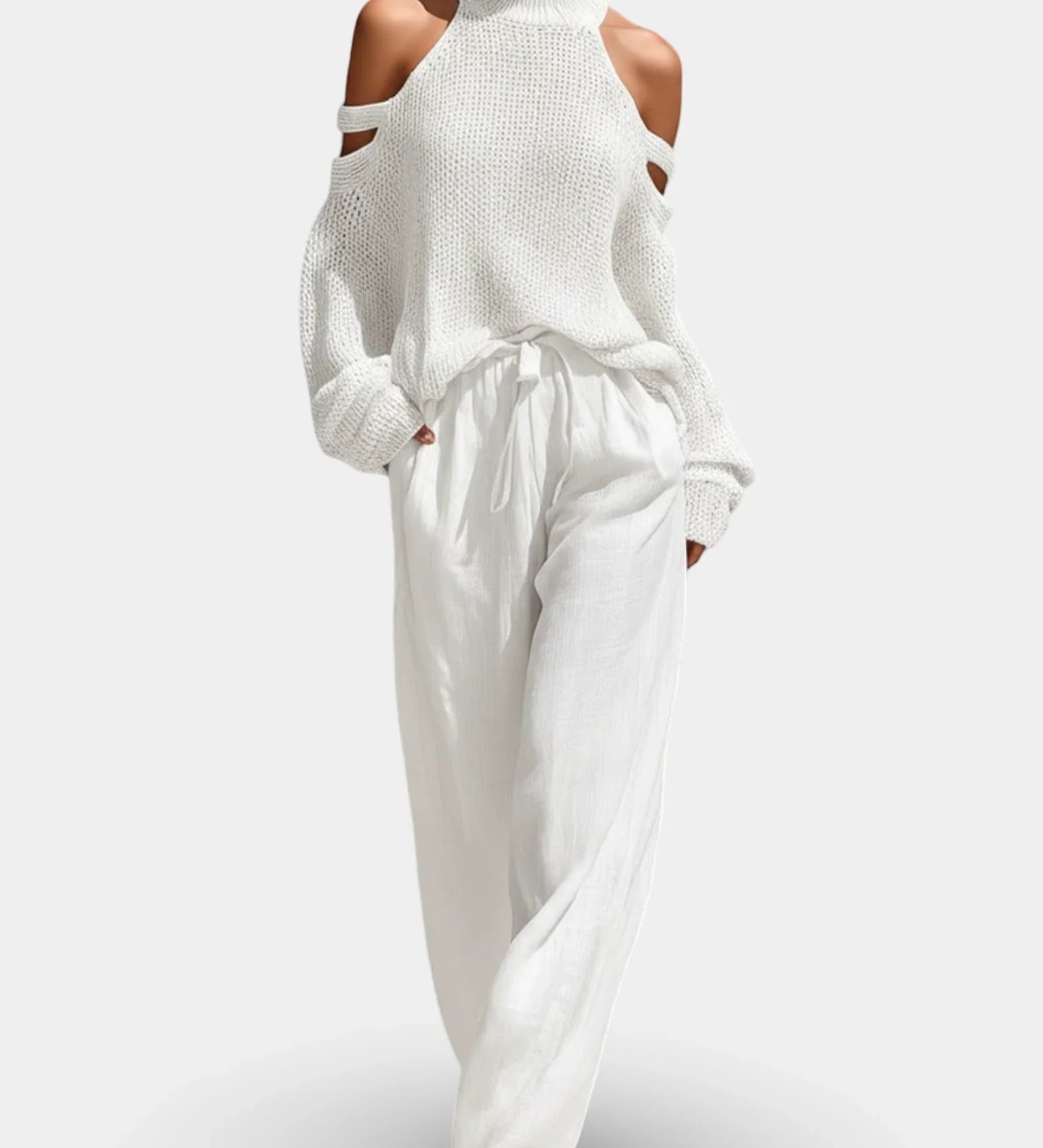 Camile | Ensemble Élégant en maille avec Pantalon