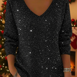 Adele | Pull à col en V Festive