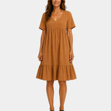 Alixandre | Robe élégante texturé midi