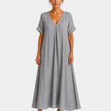 Basine | Robe à col en V légère maxi