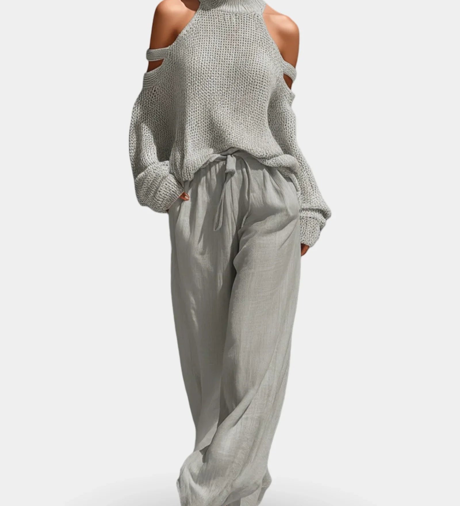 Camile | Ensemble Élégant en maille avec Pantalon