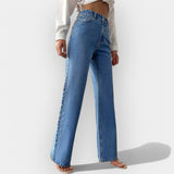 Anaïs | Taille haute denim court