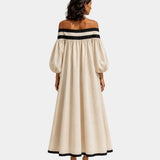 Cindy | Robe longue à épaules dénudées