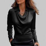 Theresa | Blouse sophistiquée en satin femme