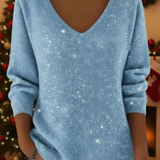Adele | Pull à col en V Festive
