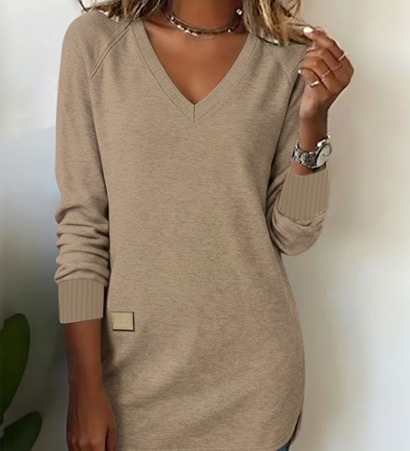 Pull chic à col en V
