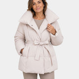 Alixène | Veste matelassée femme avec ceinture à la taille