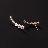 Éclore | Boucles d’oreilles classiques fleuri