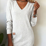 Pull chic à col en V