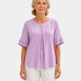 Hadelinde | Blouse sophistiquée Boutonné
