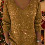 Adele | Pull à col en V Festive