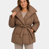 Alixène | Veste matelassée femme avec ceinture à la taille
