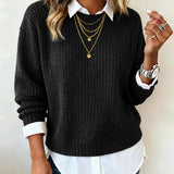 Pull À col patchwork