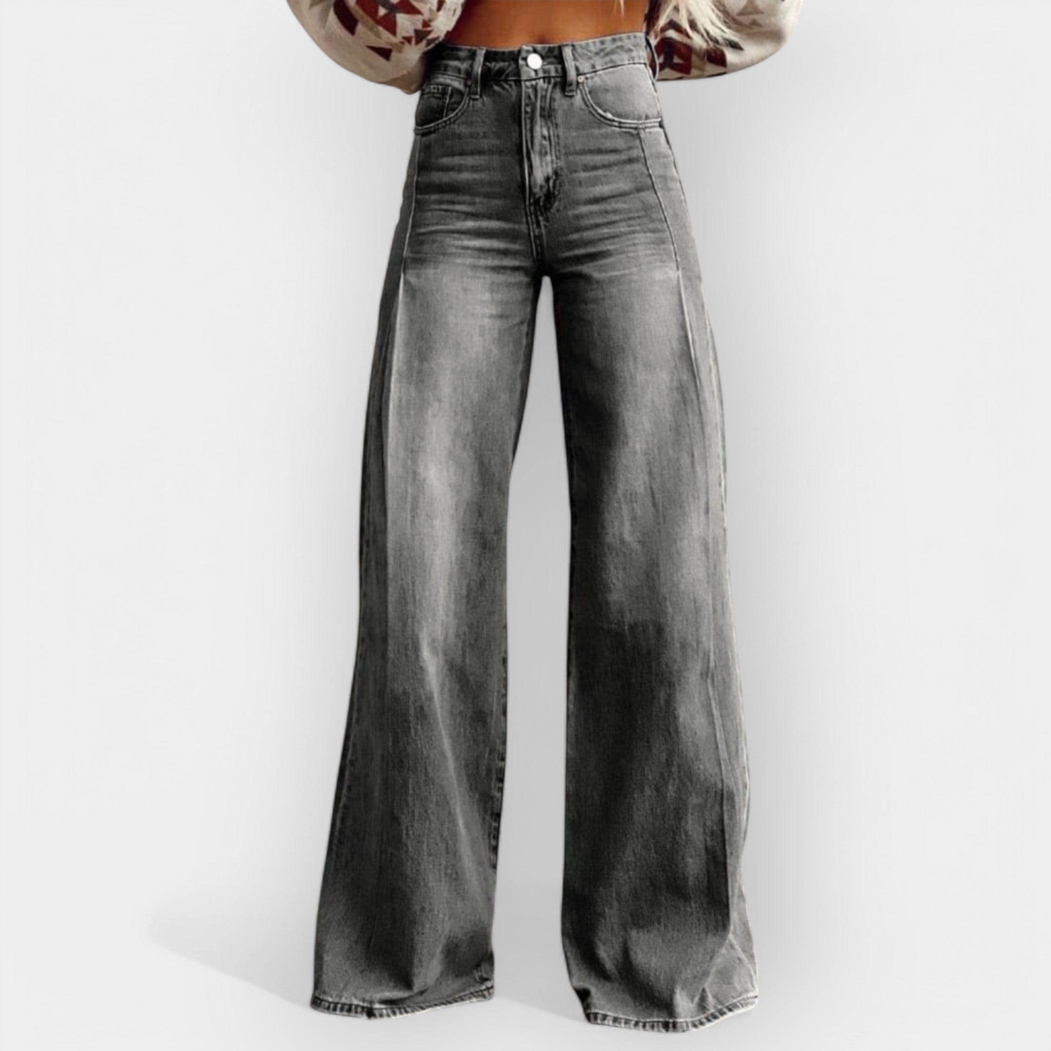 Olivia | Pantalon évasé JAMBE large