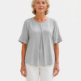 Hadelinde | Blouse sophistiquée Boutonné
