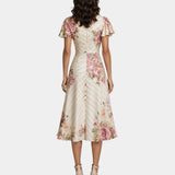 Bibiane | Robe midi fleurie