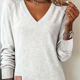 Pull chic à col en V