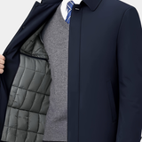 Veste réversible à col montant et fermeture éclair