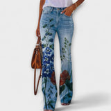 Alexandra | Pantalon fleuri fleuri
