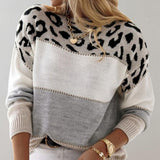 Sara | Pull chic à imprimé léopard