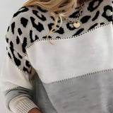 Sara | Pull chic à imprimé léopard