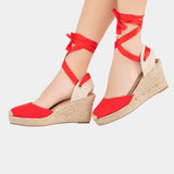 Denise | Chic TALON haut Espadrilles