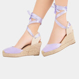 Denise | Chic TALON haut Espadrilles
