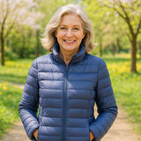 Ulla | Veste mi-saison en bleu indigo