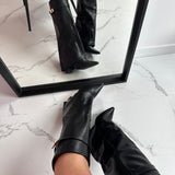 Serena | Bottines classiques en cuir noir