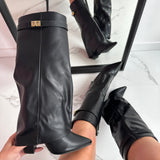 Serena | Bottines classiques en cuir noir