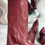 Eloise | Bottines en cuir bordeaux