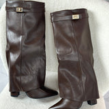 Vivienne | Bottines en cuir marron