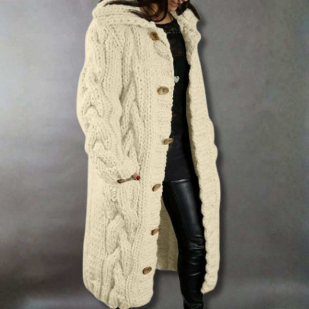 Karina | Manteau Élégant et Douillet avec Full Belly Coverage