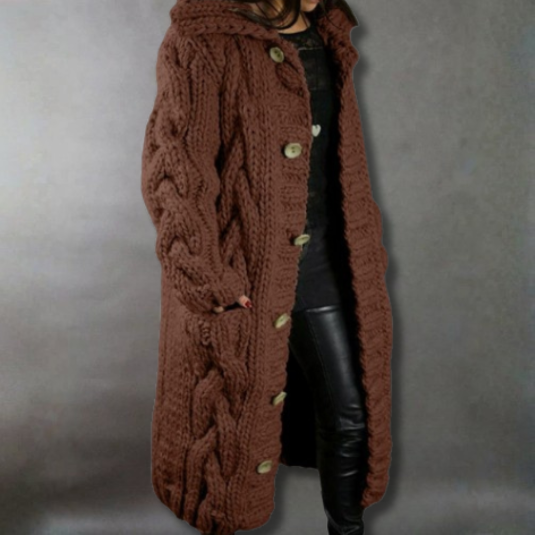 Karina | Manteau Élégant et Douillet avec Full Belly Coverage