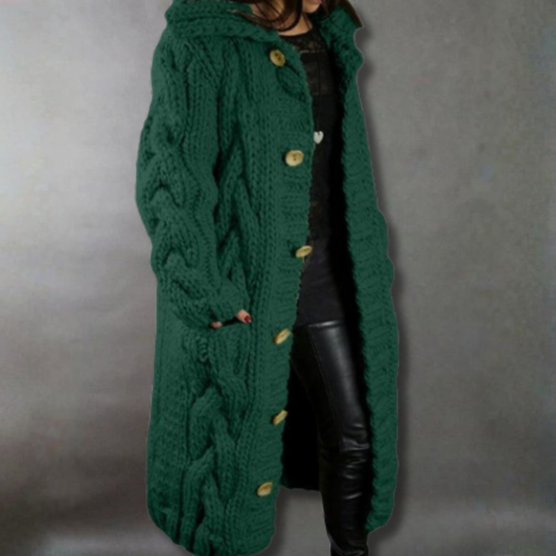 Karina | Manteau Élégant et Douillet avec Full Belly Coverage