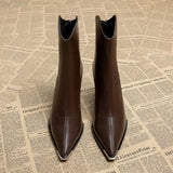 Nox | Bottines Chelsea à embouts chromés