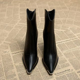 Nox | Bottines Chelsea à embouts chromés