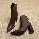 Nox | Bottines Chelsea à embouts chromés