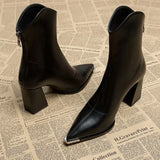 Nox | Bottines Chelsea à embouts chromés