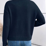 Pull Élégant en maille avec un gracieux col EN DENTELLE