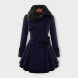 Māte | Manteau chic avec un Fausse fourrure col