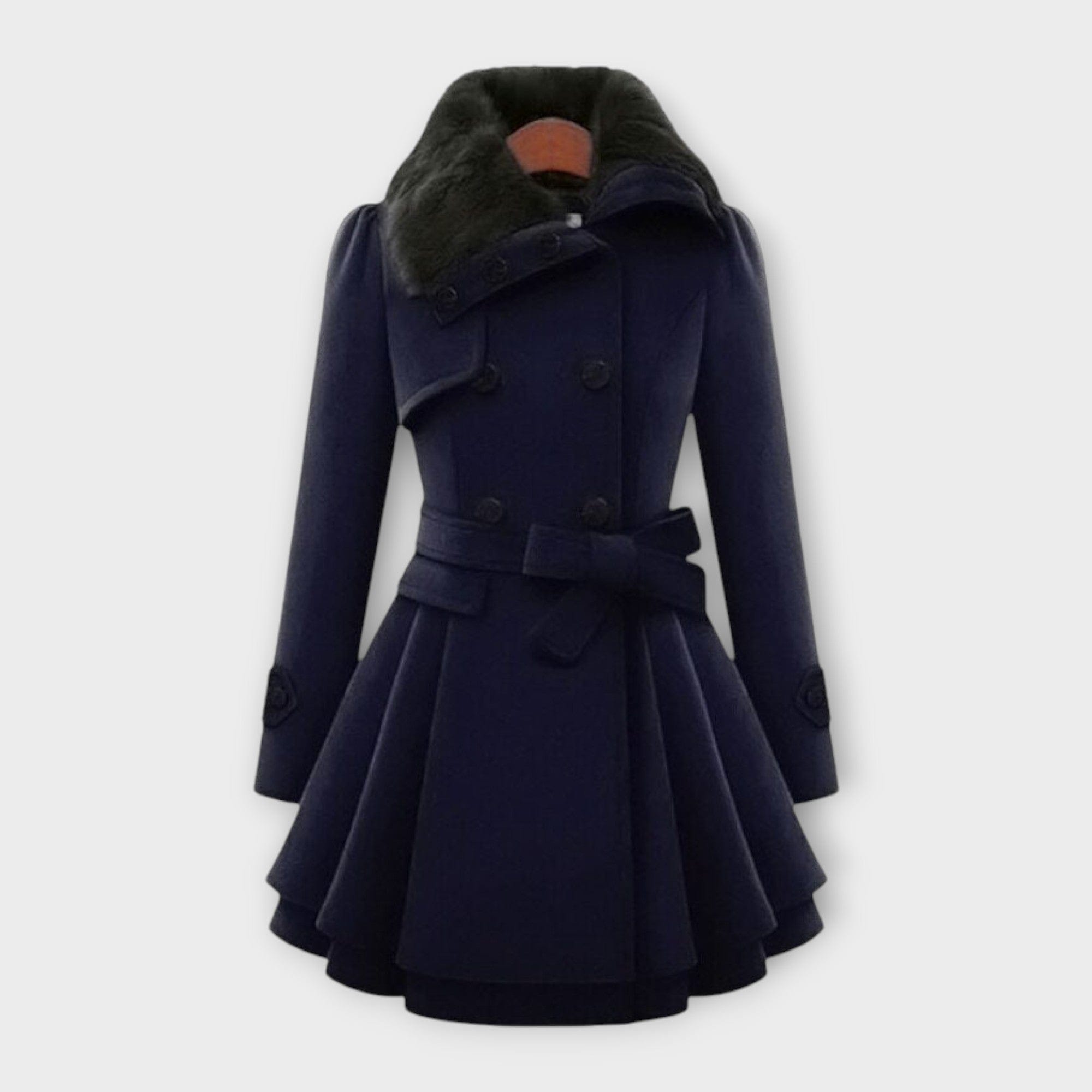 Māte | Manteau chic avec un Fausse fourrure col