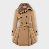 Māte | Manteau chic avec un Fausse fourrure col