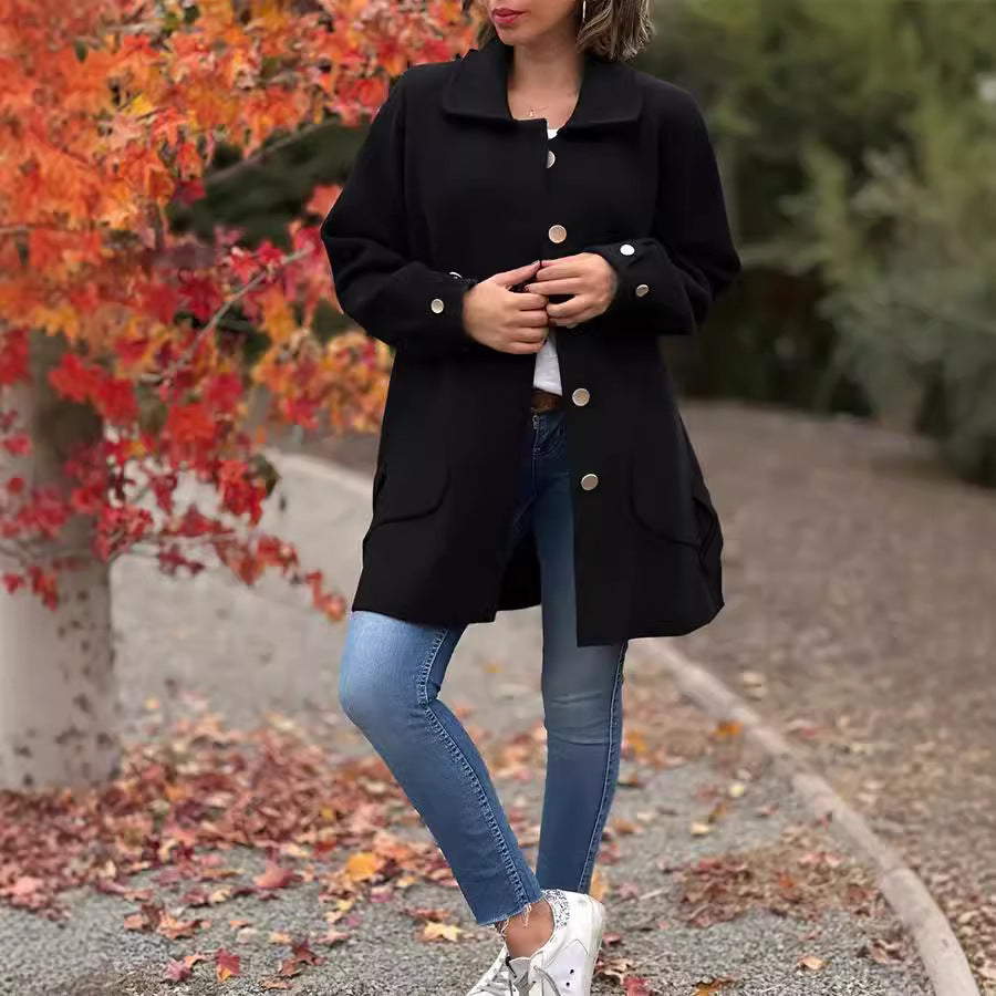 Moana | Manteau Classique Boutonné oversize