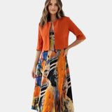 Stacy | Robe midi avec Coordinating Veste