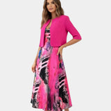 Stacy | Robe midi avec Coordinating Veste