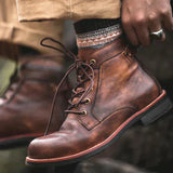 Fanum | Bottes homme vintage BOUT ROND