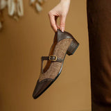 Chloé | Chaussures classiques en cuir vintage à boucle