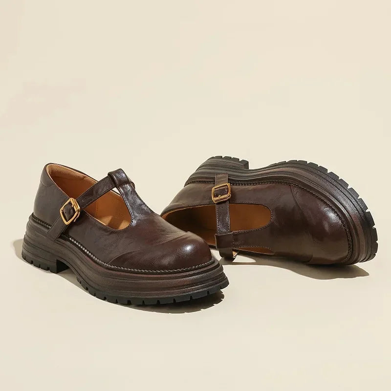 Chaussures Mary Jane élégantes en cuir